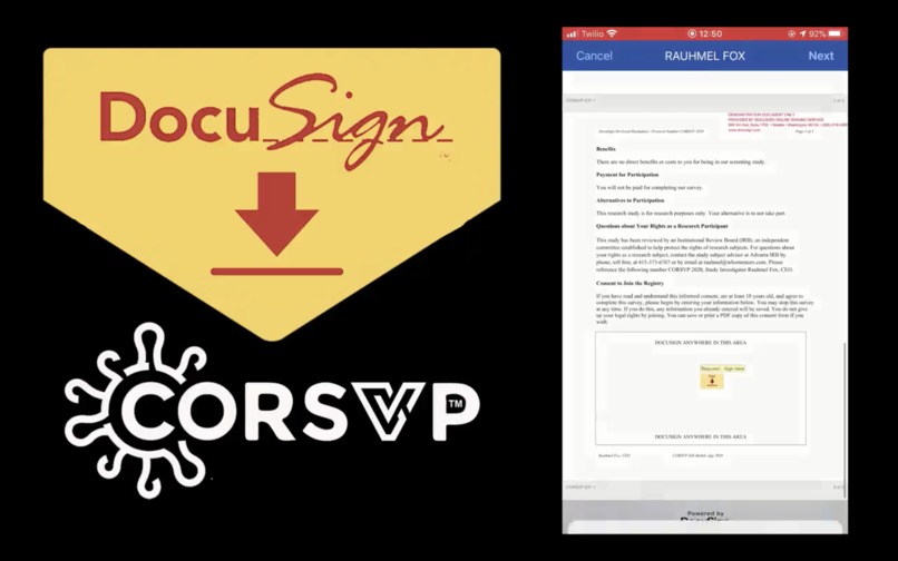 CORSVP™ - COVID-19 Registry Screening Volunteer Platform – screenshot 8