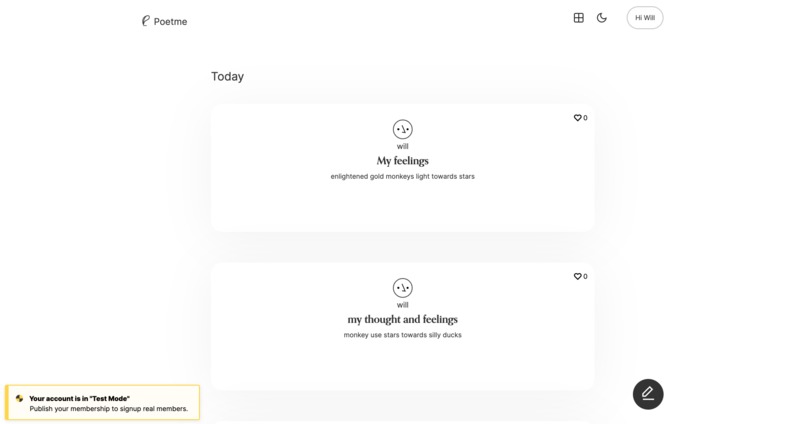 Poetme – screenshot 2