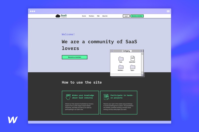 SaaS Study Group Onboarding Site – screenshot 1