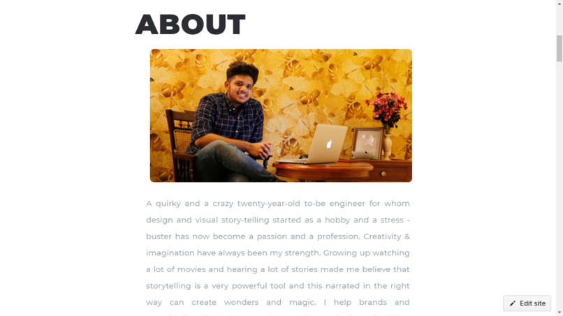 Aashik Joel's Portfolio – screenshot 2