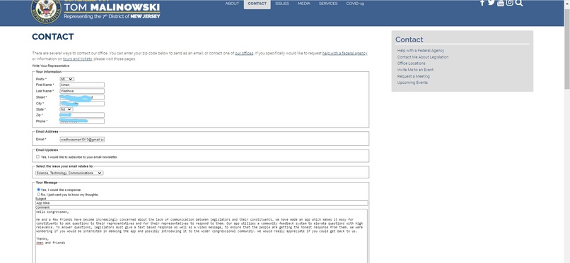 PoliticianConnect – screenshot 5