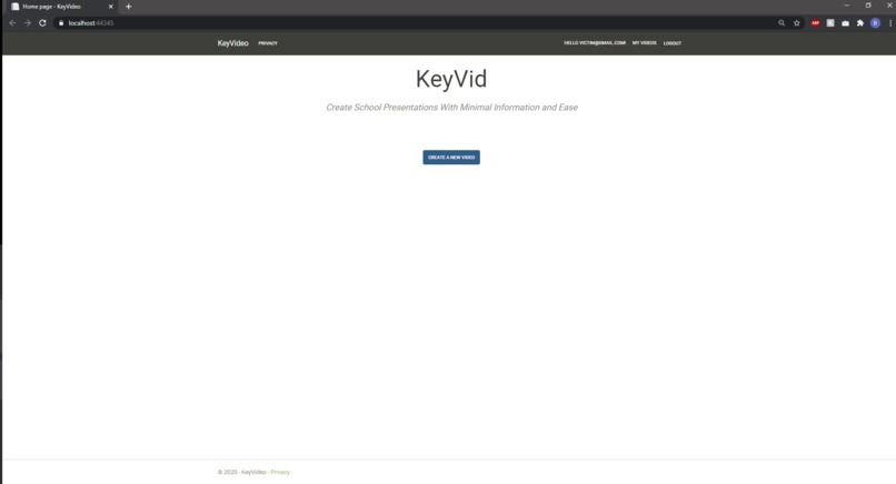 Keyvid – screenshot 1