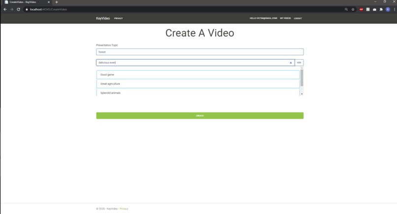 Keyvid – screenshot 3