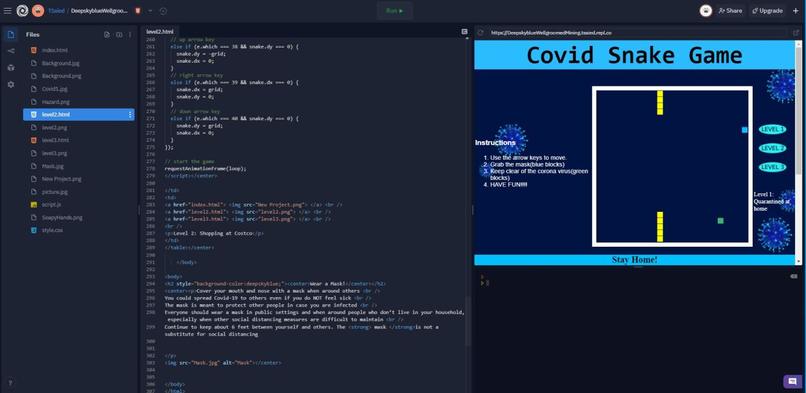 Covid Snake Game – screenshot 1