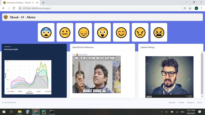 Mood-o-Meter (Team - Sinister Bots) – screenshot 2