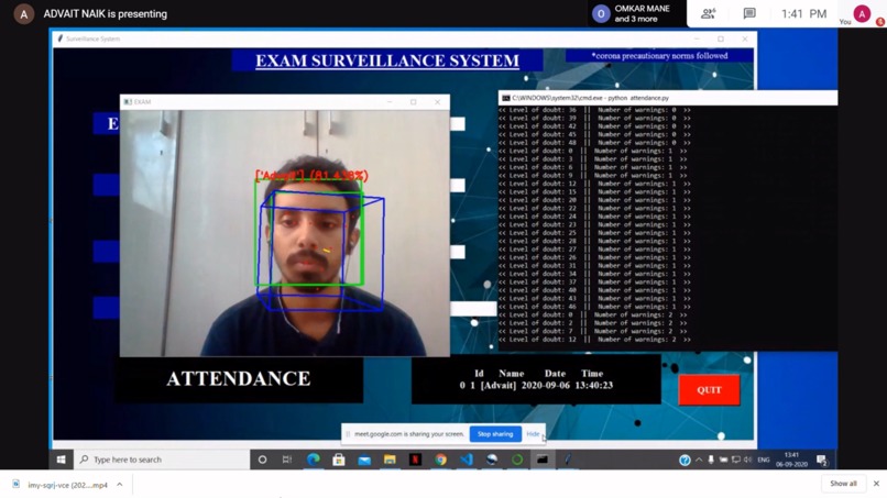 AUTOMATED EXAM SURVEILLANCE SYSTEM – screenshot 1