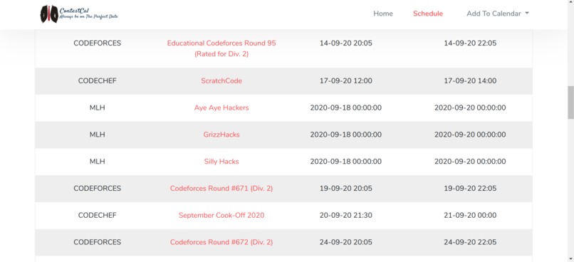 ContestCal(Team-RVGeeks) – screenshot 5