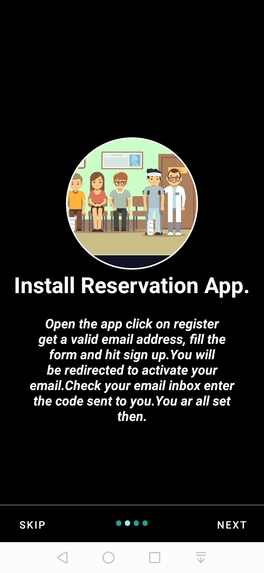 Android reservation app – screenshot 4