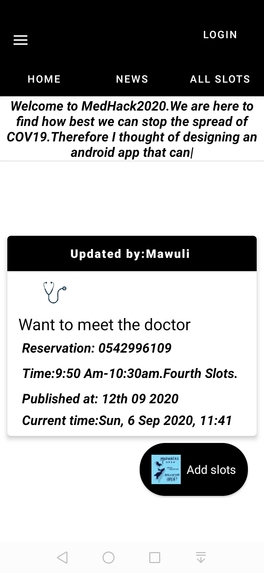 Android reservation app – screenshot 10