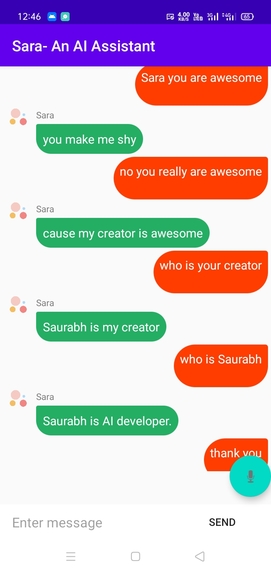Sara - An AI Voice Assistant – screenshot 1