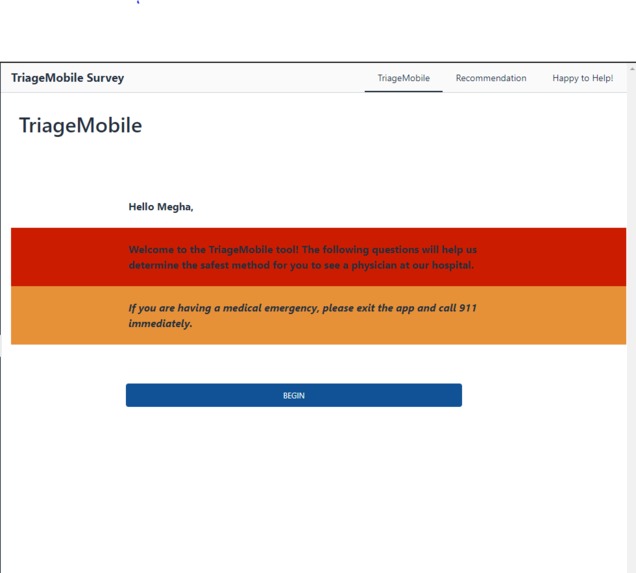 TriageMobile – screenshot 1