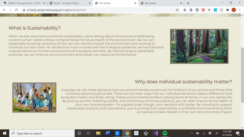 We Sustain – screenshot 2