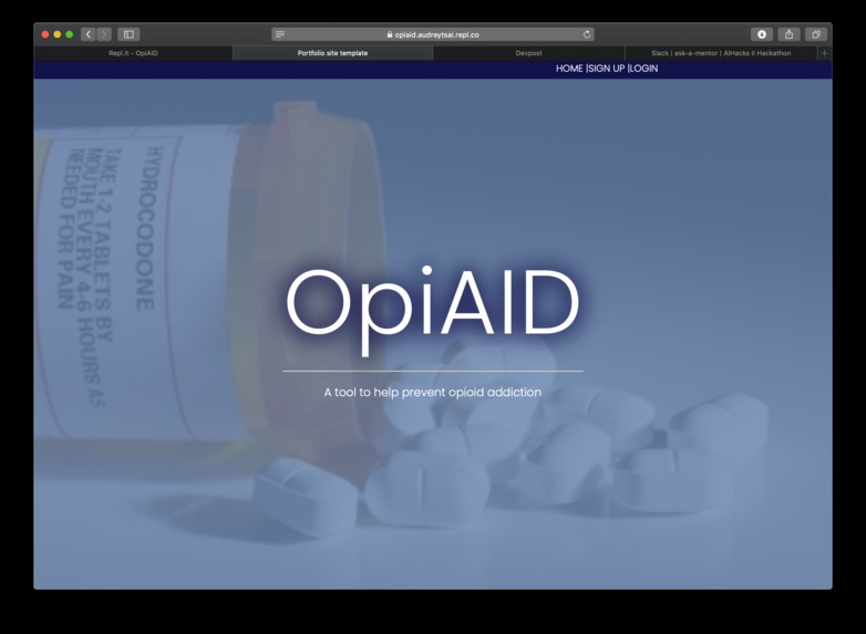 OpiAID – screenshot 1
