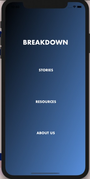 Breakdown – screenshot 1
