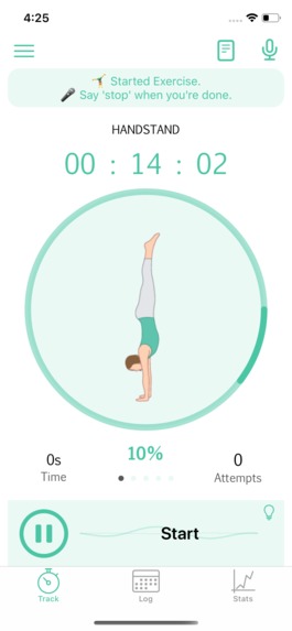 Handstand Quest: Freestyle Fitness App – screenshot 1