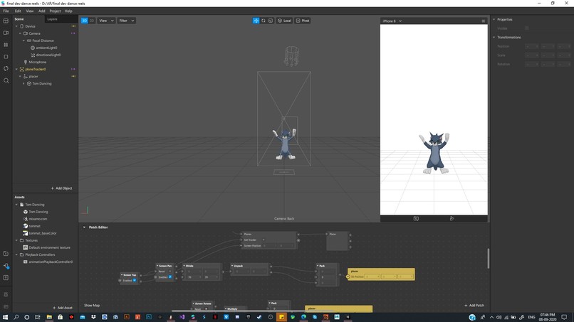Tom Let's dance Ar reels filter – screenshot 1