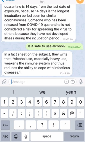 TextCOVID – screenshot 6