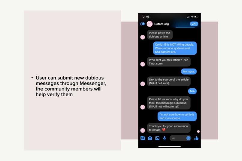 Cofact: a crowd sourcing fake news buster – screenshot 3