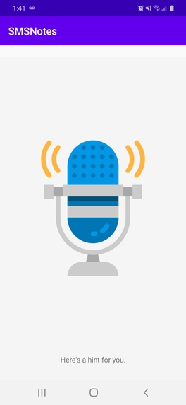 SMSNotes – screenshot 1