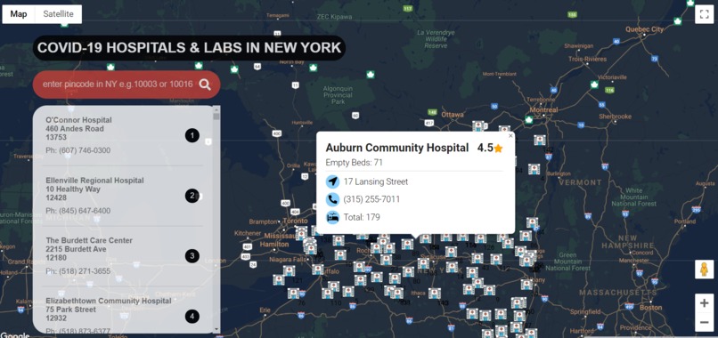 NYC-CoVID-19-Hospital-Locator – screenshot 4