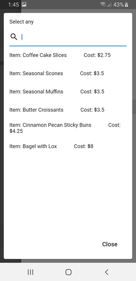 eMenu – screenshot 5