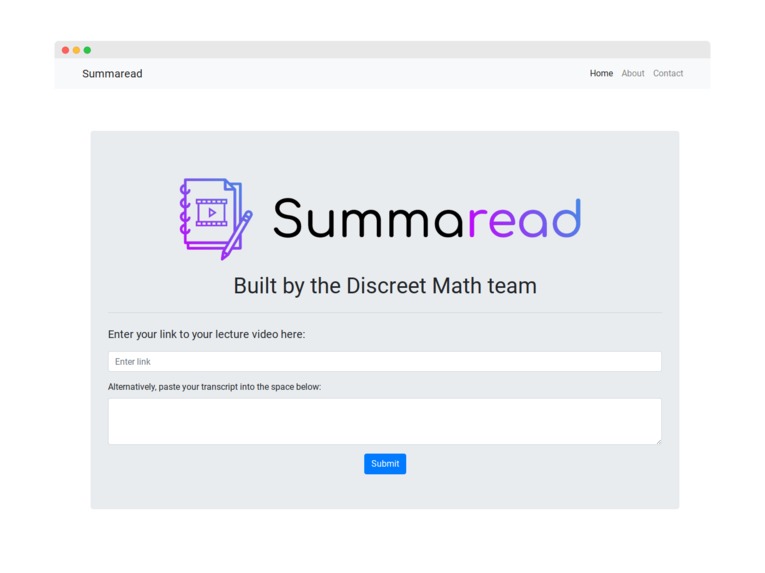 Summaread – screenshot 1