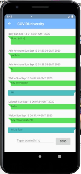 COVIDUniversity – screenshot 1