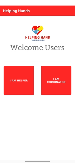 Helping Hand's App – screenshot 1