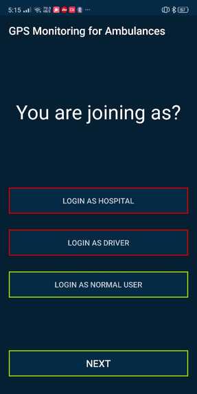 GPS Monitoring for Ambulances – screenshot 1