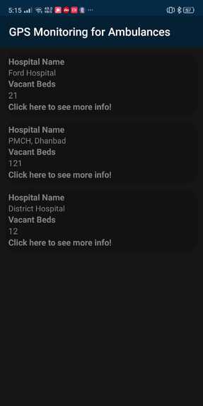 GPS Monitoring for Ambulances – screenshot 3