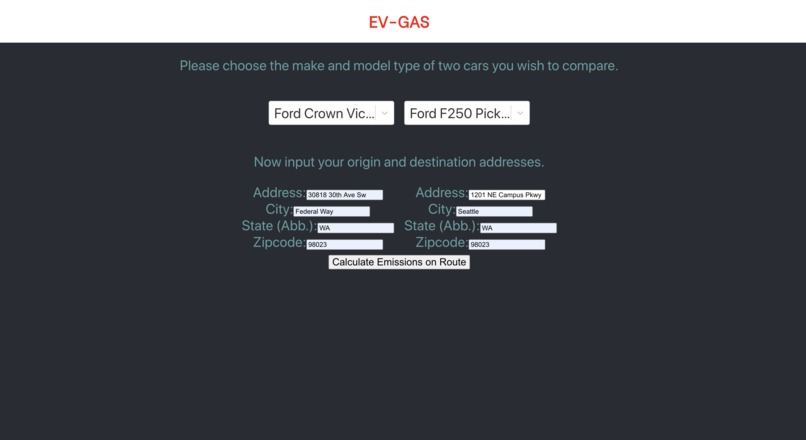 EV-GAS – screenshot 1