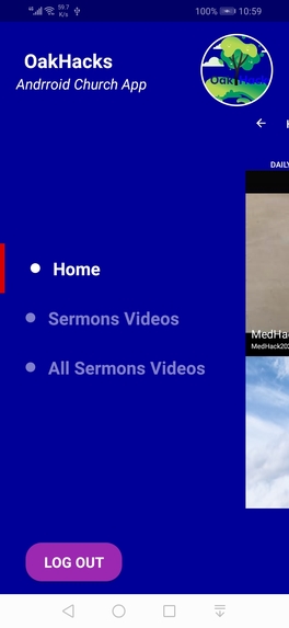 Android Church App – screenshot 1