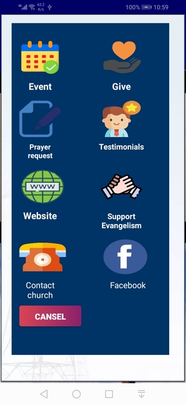 Android Church App – screenshot 3
