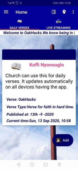 Android Church App – screenshot 7