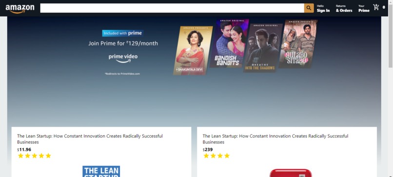 Amazon-clone – screenshot 1