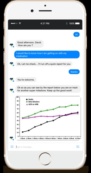 Conversational voice health diary for recording daily meds – screenshot 1