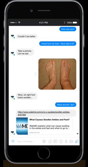 Conversational voice health diary for recording daily meds – screenshot 2