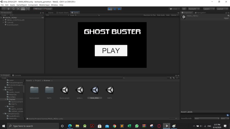 GHOST BUSTER (simple FPS shooter game) – screenshot 4