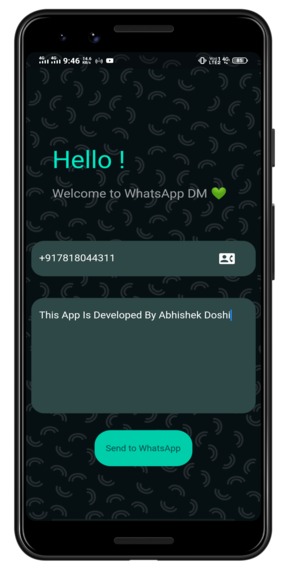 WhatsApp DM – screenshot 1