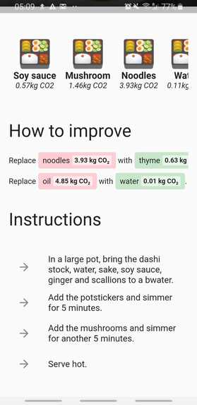 Carbon Foodprint – screenshot 5
