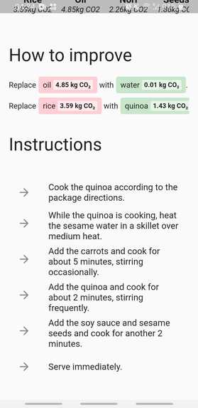 Carbon Foodprint – screenshot 6