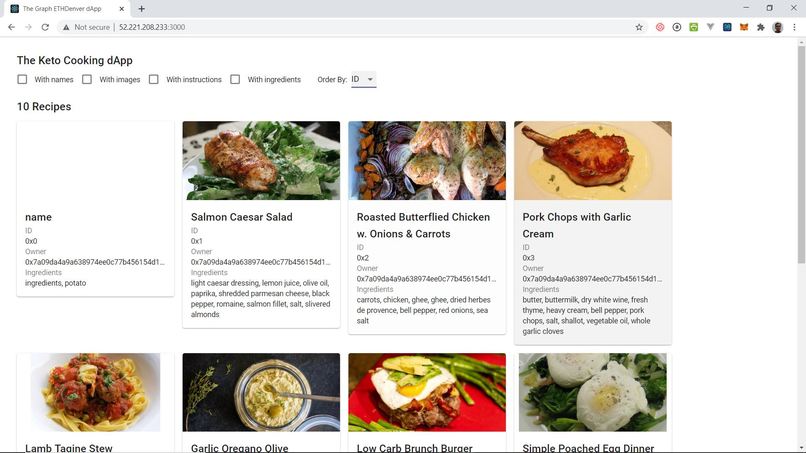 Keto Recipes SubGraph – screenshot 1