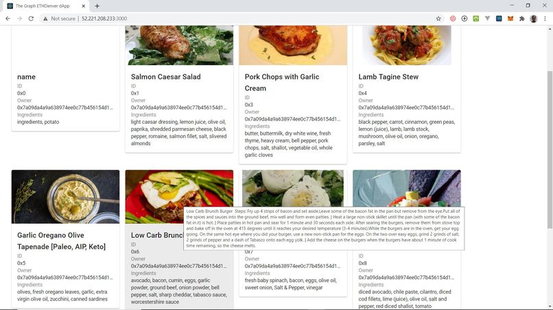 Keto Recipes SubGraph – screenshot 2