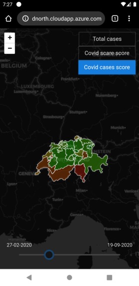 Corona Scare Map App – screenshot 3