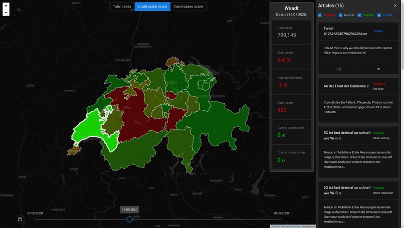 Corona Scare Map App – screenshot 4