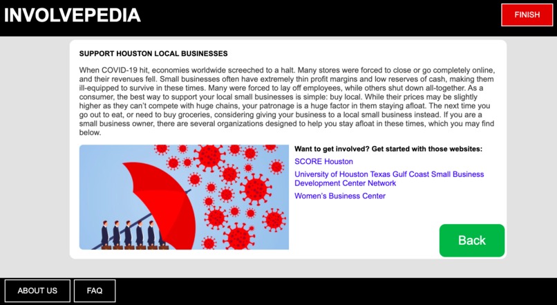 Involvepedia – screenshot 2