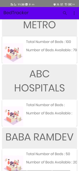 Hospital-Bed-Tracker – screenshot 3