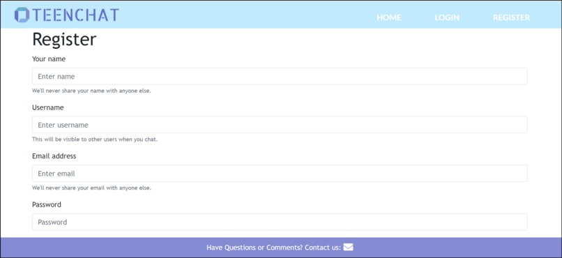 TEENCHAT – screenshot 1