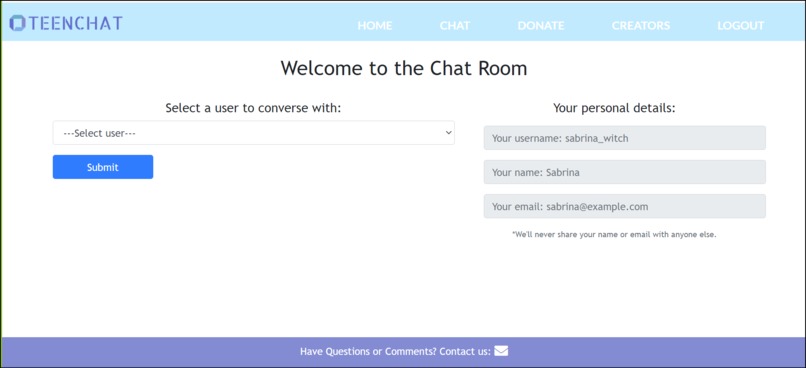 TEENCHAT – screenshot 5