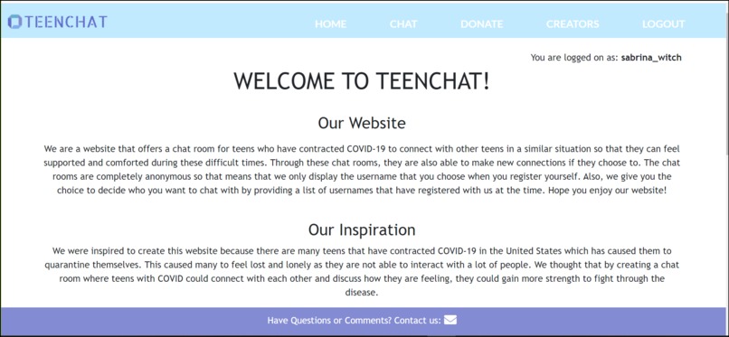 TEENCHAT – screenshot 3